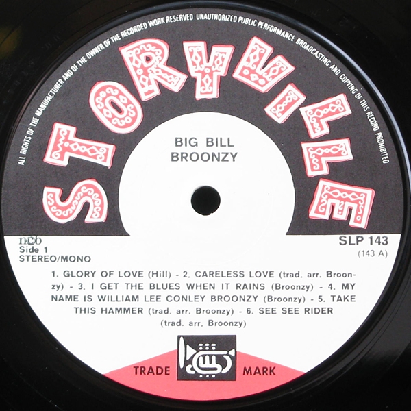 LP Big Bill Broonzy — An Evening With Big Bill Broonzy фото 2