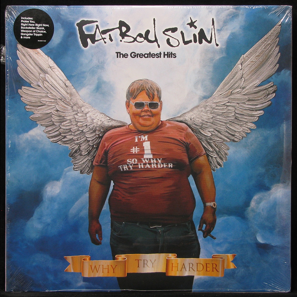 Baby right now. Фэт бой слим. Fatboy Slim обложка. Fatboy Slim толстый парень. Why try harder: the Greatest Hits Fatboy Slim.