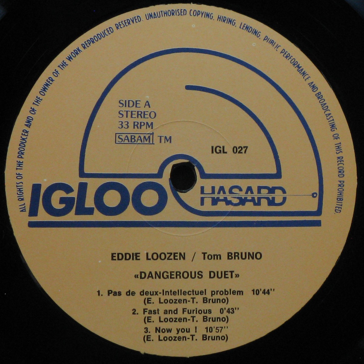 LP Eddy Loozen / Tom Bruno — Dangerous Duet фото 2
