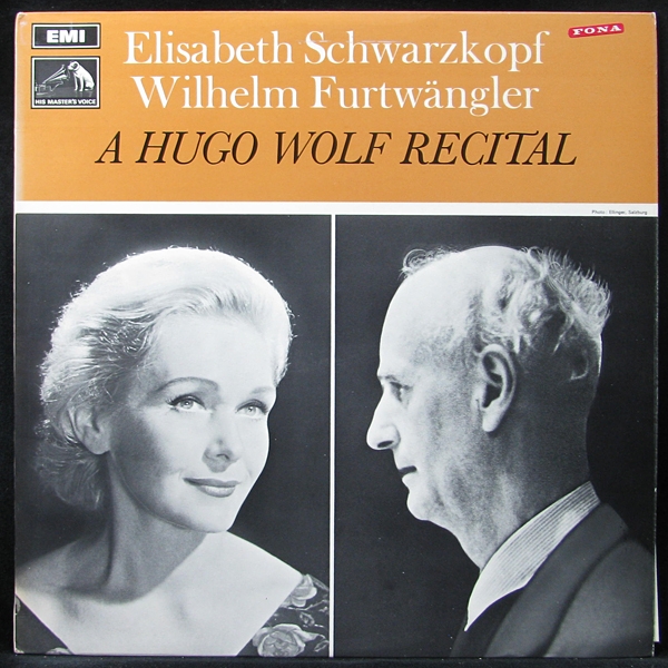 LP Elisabeth Schwarzkopf / Wilhelm Furtwangler — A Hugo Wolf Recital (+ booklet) фото