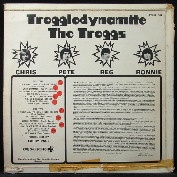 LP Troggs — Trogglodynamite фото 2