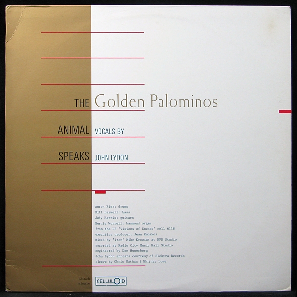 LP Golden Palominos — Animal Speaks (maxi) фото