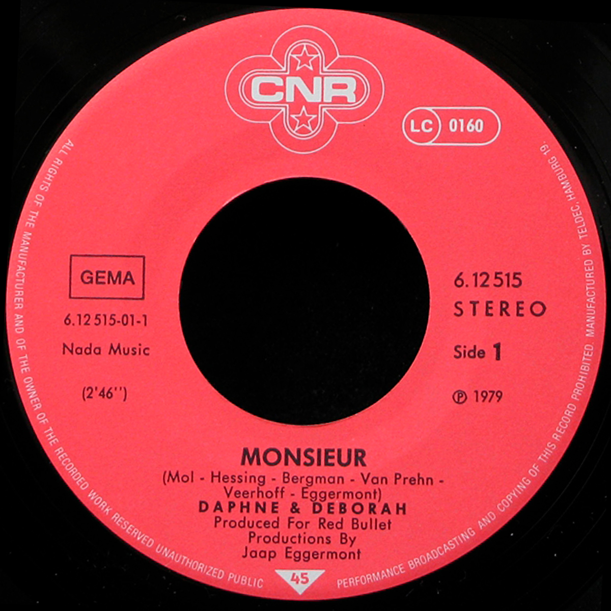 LP Daphne & Deborah — Monsieur (single) фото 2