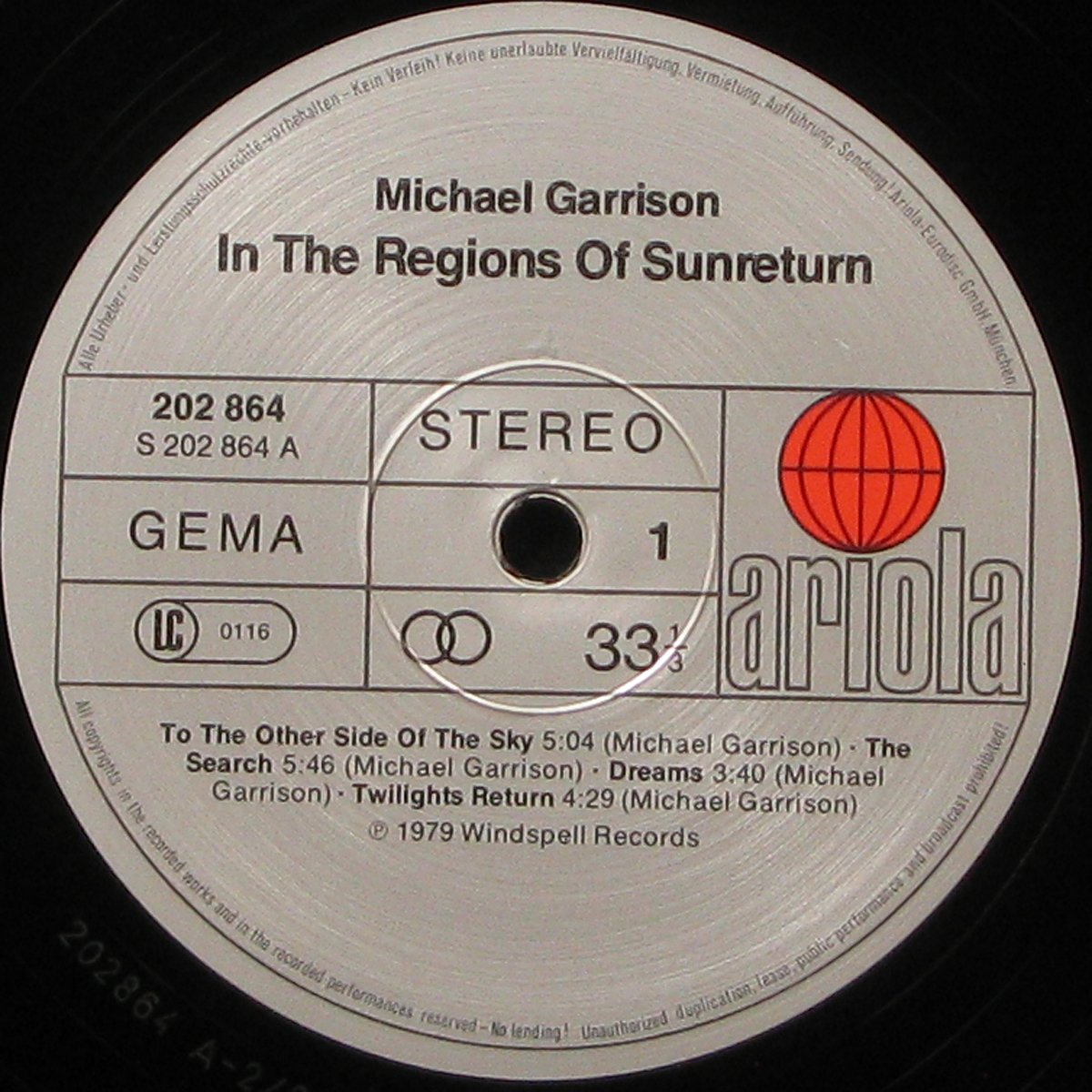 LP Michael Garrison — In The Regions Of Sunreturn фото 2