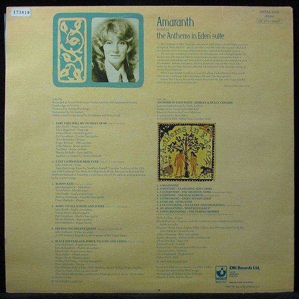 LP Shirley Collins — Amaranth фото 2