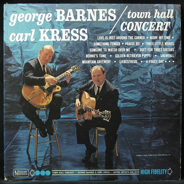 LP George Barnes / Carl Kress — Town Hall Concert (mono) фото