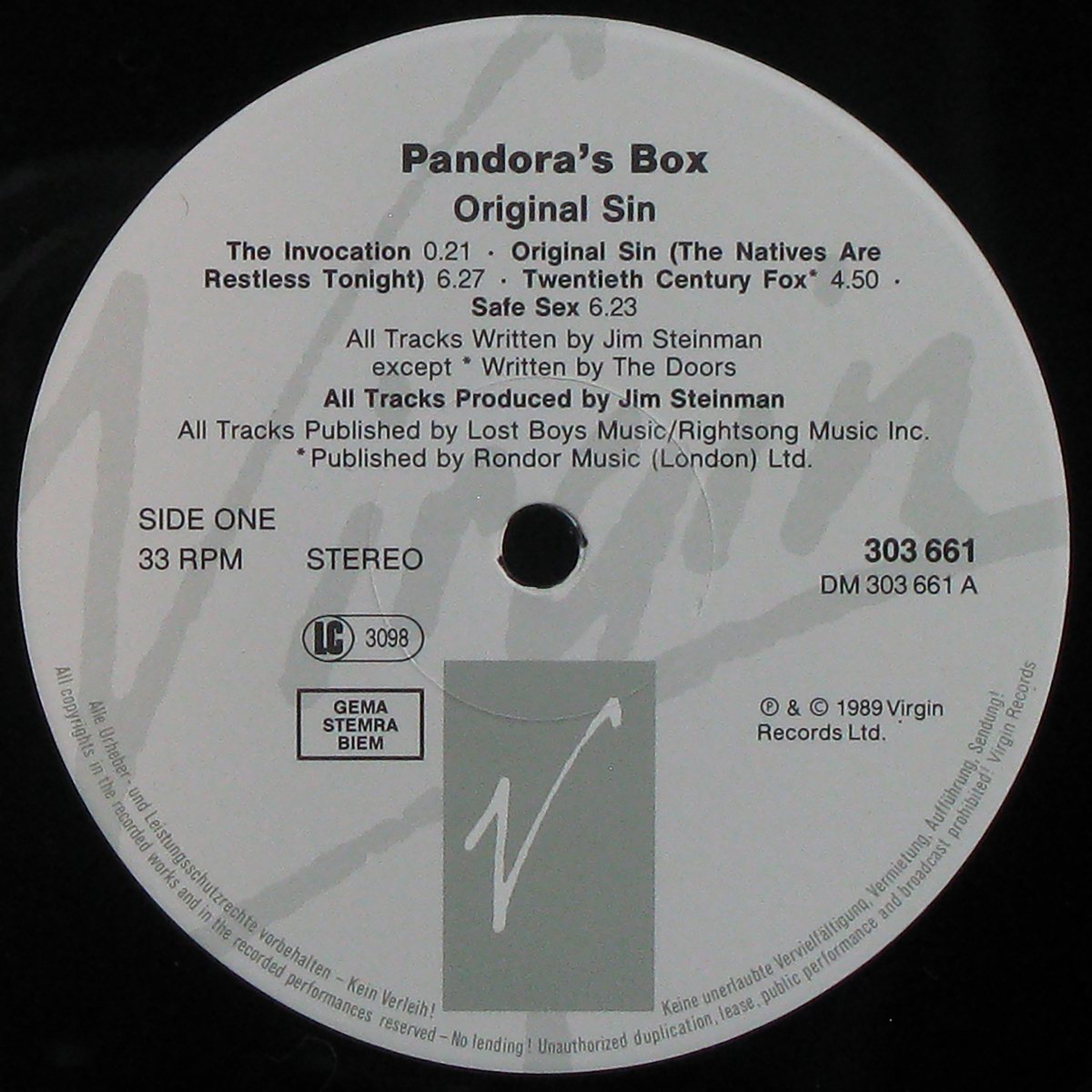 LP Pandora's Box — Original Sin (2LP) фото 2