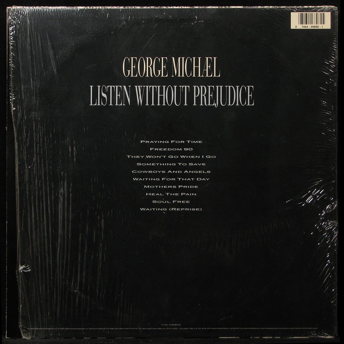 LP George Michael — Listen Without Prejudice фото 3