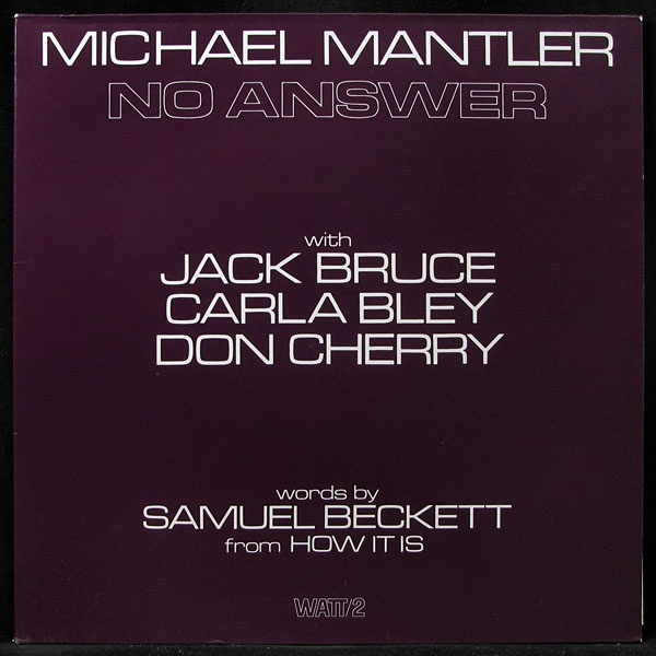LP Michael Mantler — No Answer фото