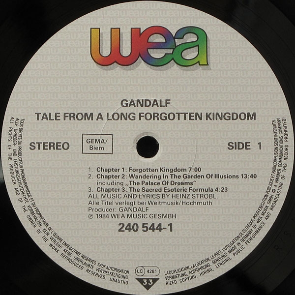 LP Gandalf — Tale From A Long Forgotten Kingdom фото 2