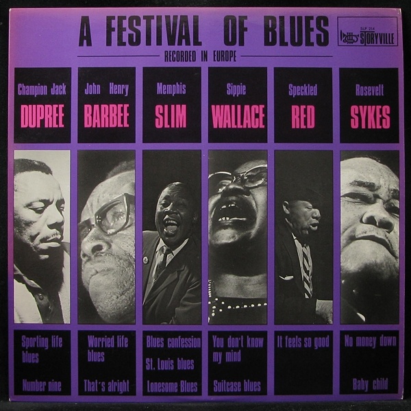 LP V/A — A Festival Of Blues - Recorded In Europe фото