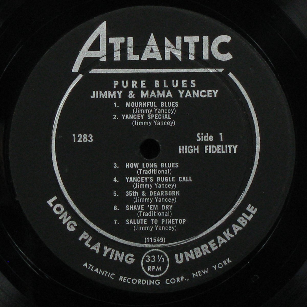 LP Jimmy Yancey / Mama Yancey — Pure Blues (mono) фото 3