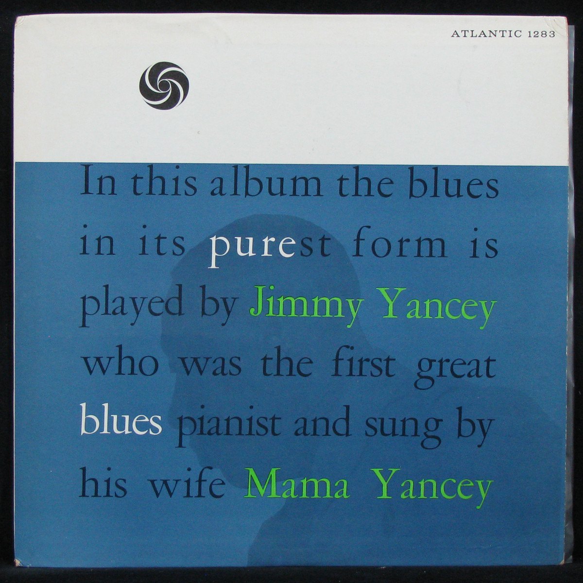 LP Jimmy Yancey / Mama Yancey — Pure Blues (mono) фото