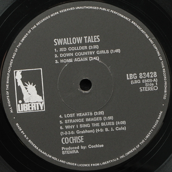 LP Cochise — Swallow Tales фото 3