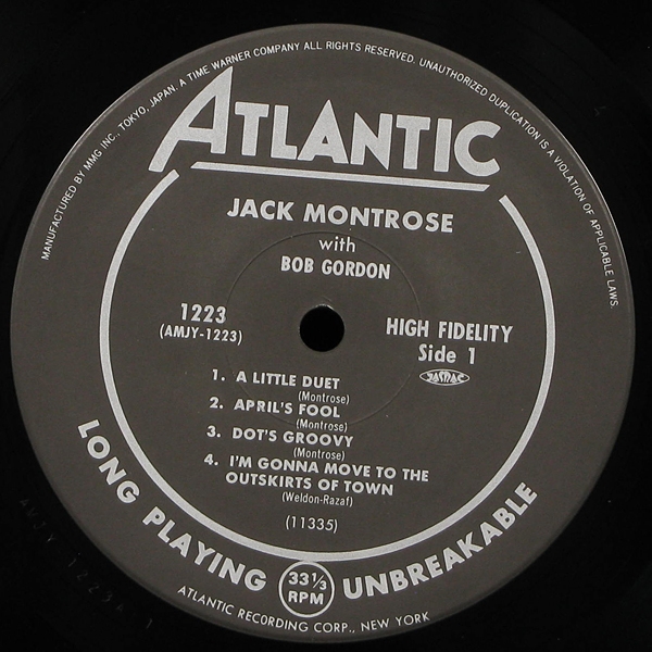 LP Jack Montrose With Bob Gordon — Arranged / Played / Composed (+ obi) фото 3
