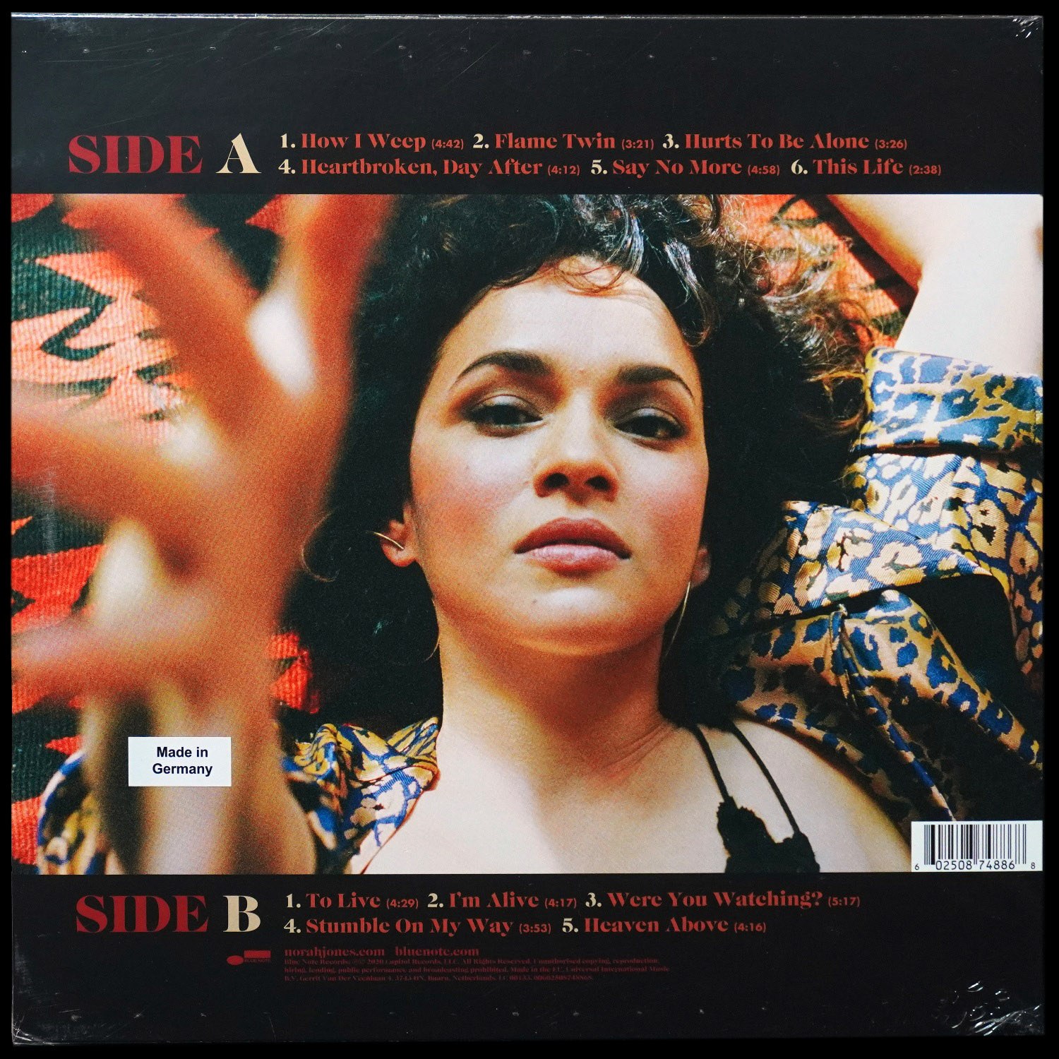 LP Norah Jones — Pick Me Up Off The Floor фото 2