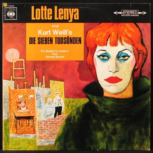 LP Lotte Lenya — Singt Kurt Weill's Die Sieben Todsunden фото