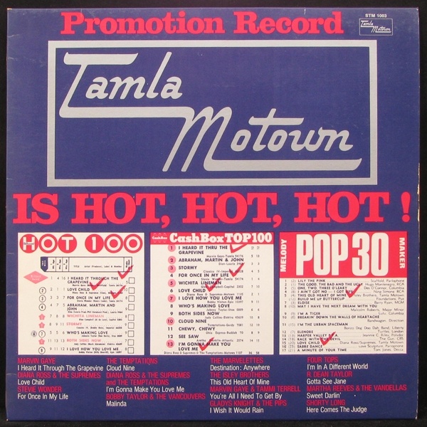 LP V/A — Tamla Motown Is Hot, Hot, Hot ! фото