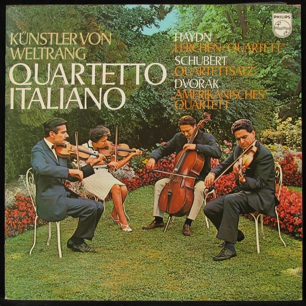 LP Quartetto Italiano — Haydn / Schubert / Dvorak: Kunstler Von Weltrang (bookletcover) фото
