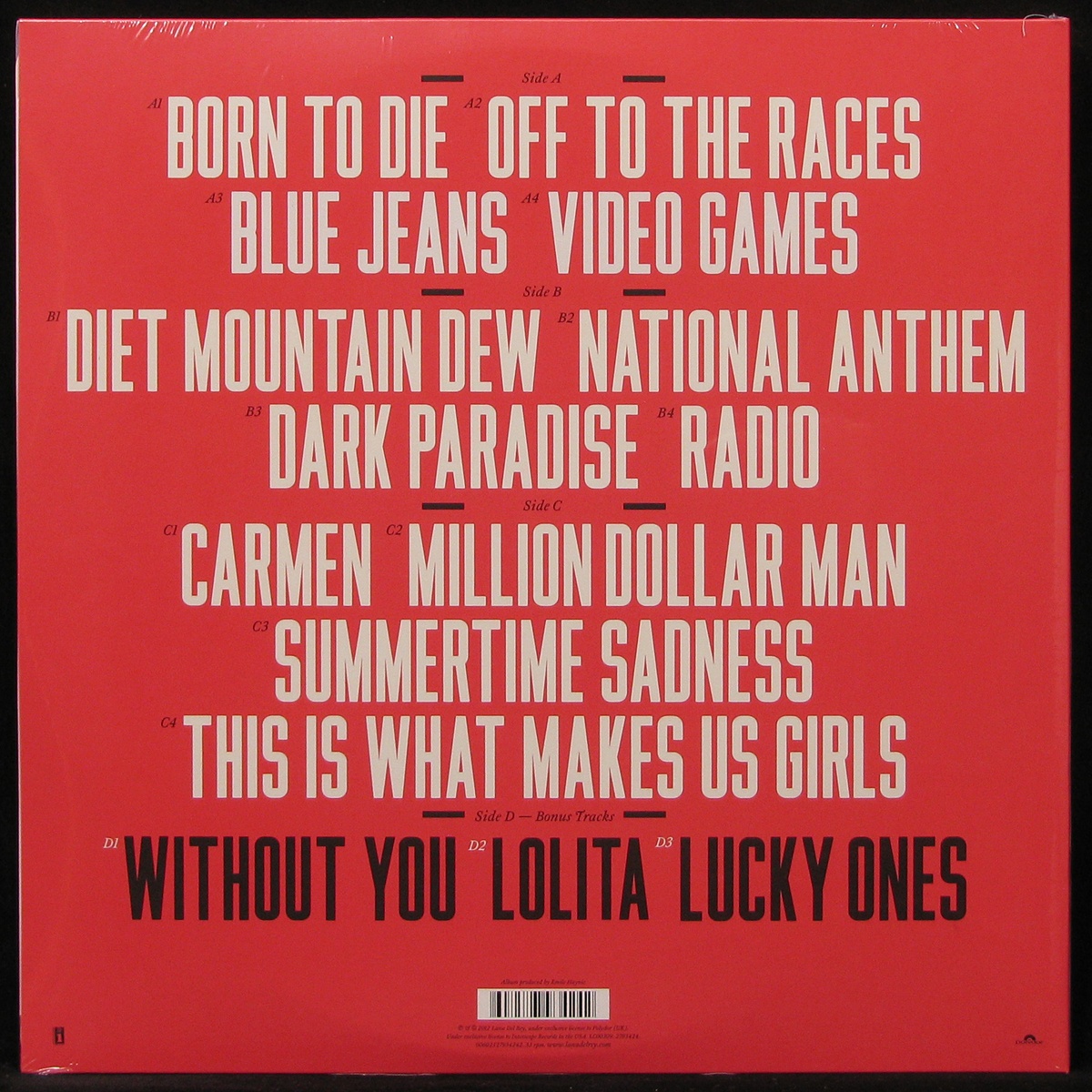 LP Lana Del Rey — Born To Die (2LP) фото 2