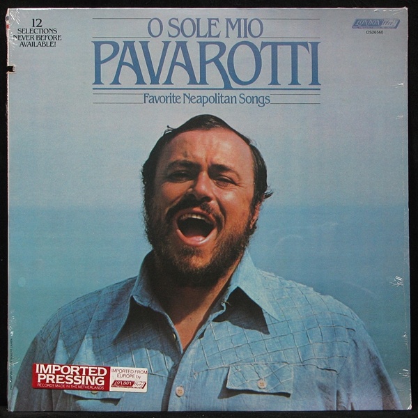 LP Luciano Pavarotti — O Sole Mio (Favorite Neapolitan Songs) (sealed original) фото