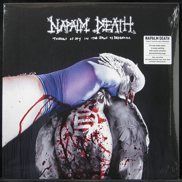 LP Napalm Death — Throes Of Joy In The Jaws Of Defeatism (+ poster) фото