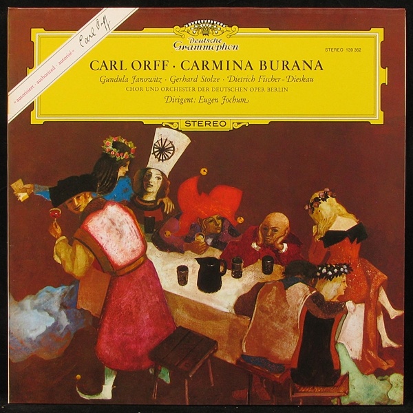 LP Eugen Jochum — Carl Orff: Carmina Burana (+ booklet) фото