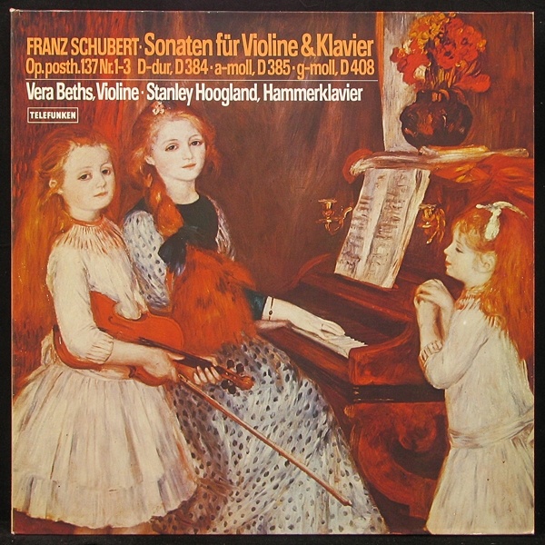 LP Vera Beths / Stanley Hoogland — Schubert: Sonaten fur Violine & Klavier фото
