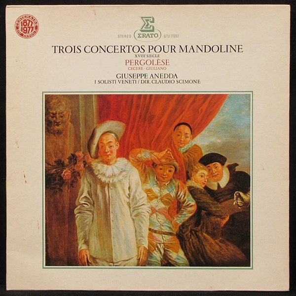 LP Giuseppe Anedda / I Solisti Veneti — Trois Concertos Pour Mandoline: Pergolese / Cecere... фото