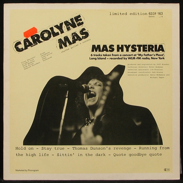 LP Carolyne Mas — Mas Hysteria фото
