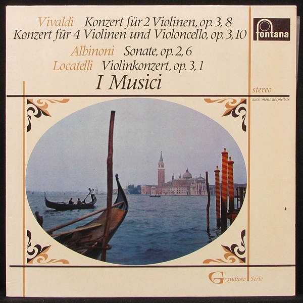 LP I Musici — Vivaldi: Konzert Fur 2 Violinen, Op. 3,8 / Albinoni / Locate фото