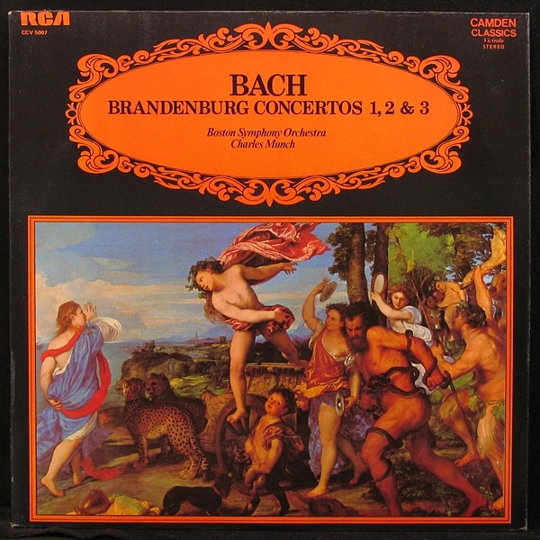 LP Charles Munch — Bach: Brandenburg Concertos 1,2 & 3 фото