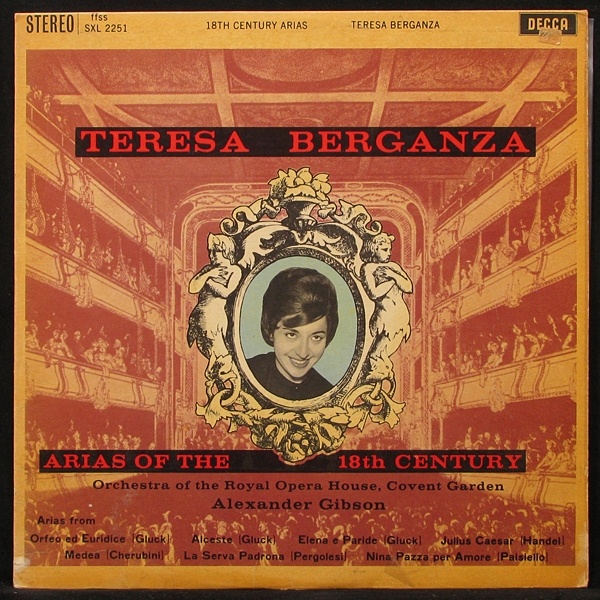 LP Teresa Berganza / Alexander Gibson — Arias Of The 18th Century фото