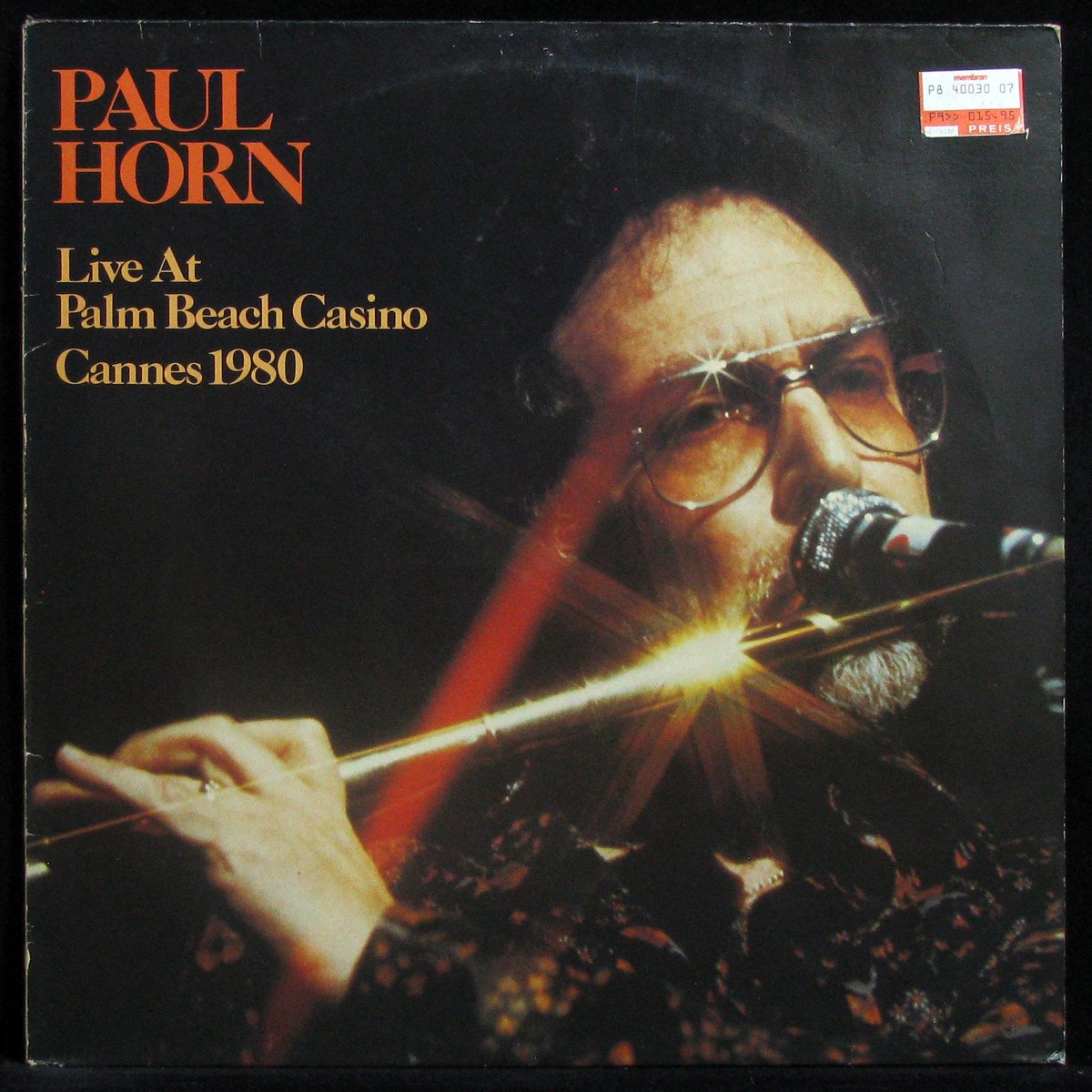LP Paul Horn — Live At Palm Beach Casino Cannes 1980 фото