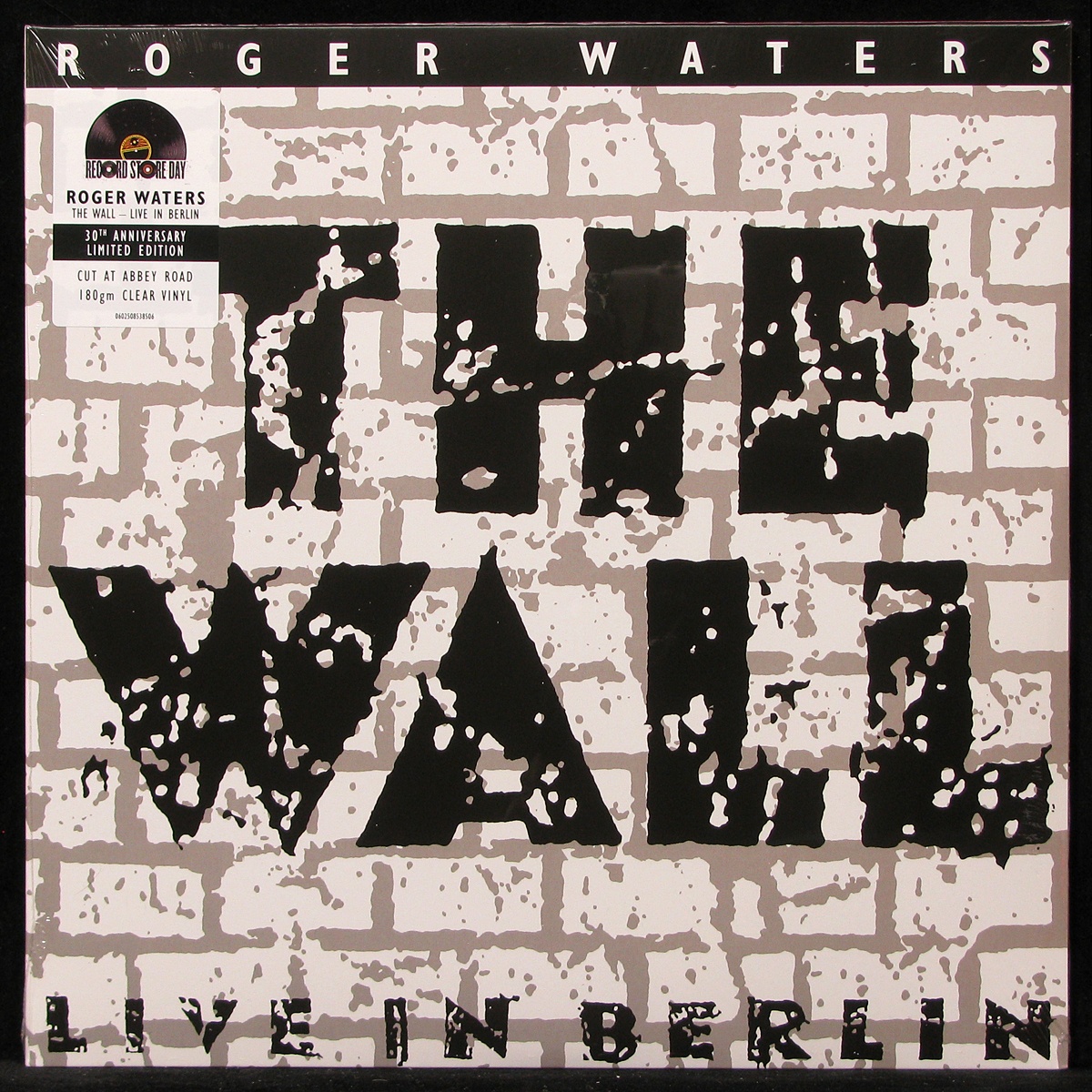 LP Roger Waters — Wall (Live In Berlin 1990) (2LP, coloured vinyl) фото