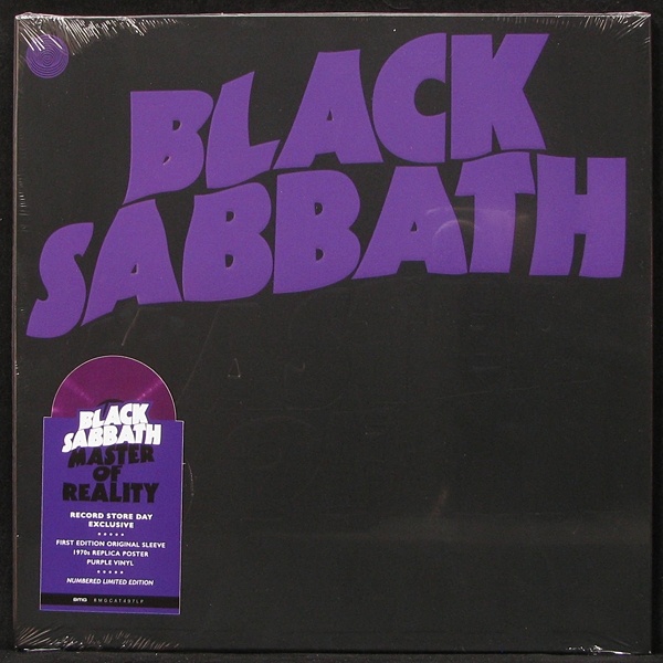 LP Black Sabbath — Master Of Reality (coloured vinyl, + poster) фото