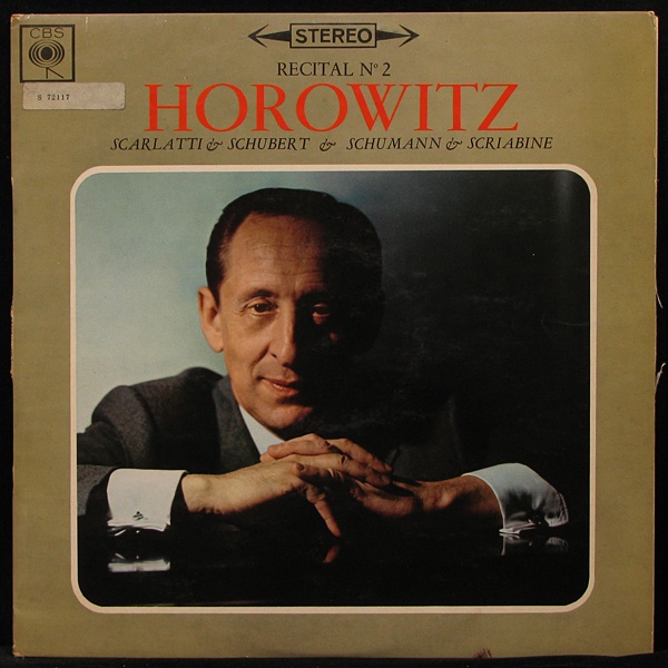 LP Vladimir Horowitz — Recital N2: Scarlatti / Schubert / Schumann / Scriabin фото