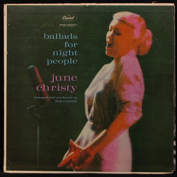 LP June Christy — Ballads For Night People (mono) фото