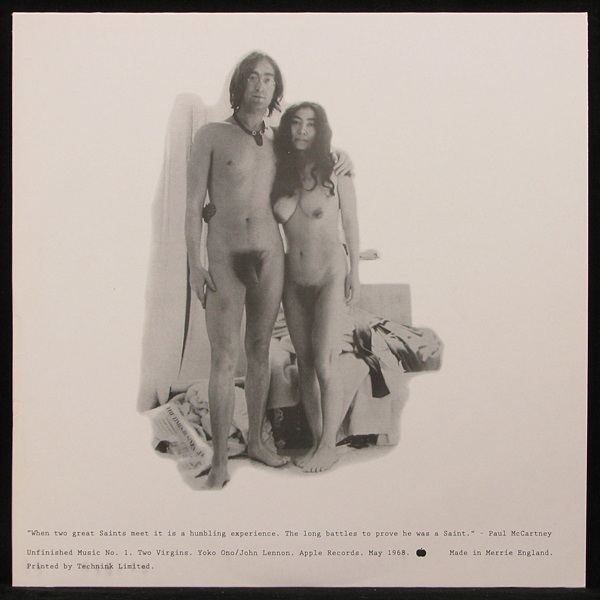 LP John Lennon & Yoko Ono — Two Virgins фото