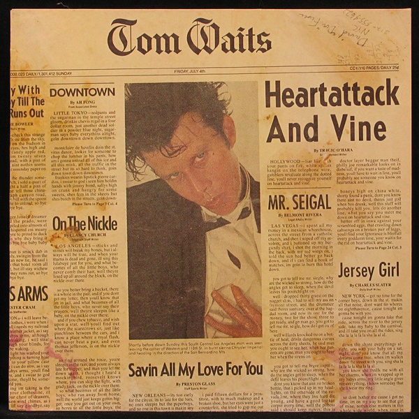 LP Tom Waits — Heartattack And Vine фото