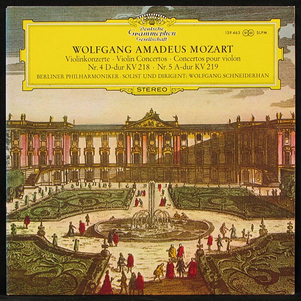 LP Wolfgang Schneiderhan — Mozart: Violinkonzerte: Nr. 4 D-dur Kv 218 фото