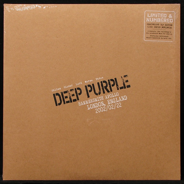 LP Deep Purple — Live In London 2002 (3LP) фото