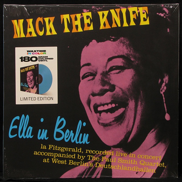 LP Ella Fitzgerald — Mack The Knife - Ella In Berlin (coloured vinyl) фото