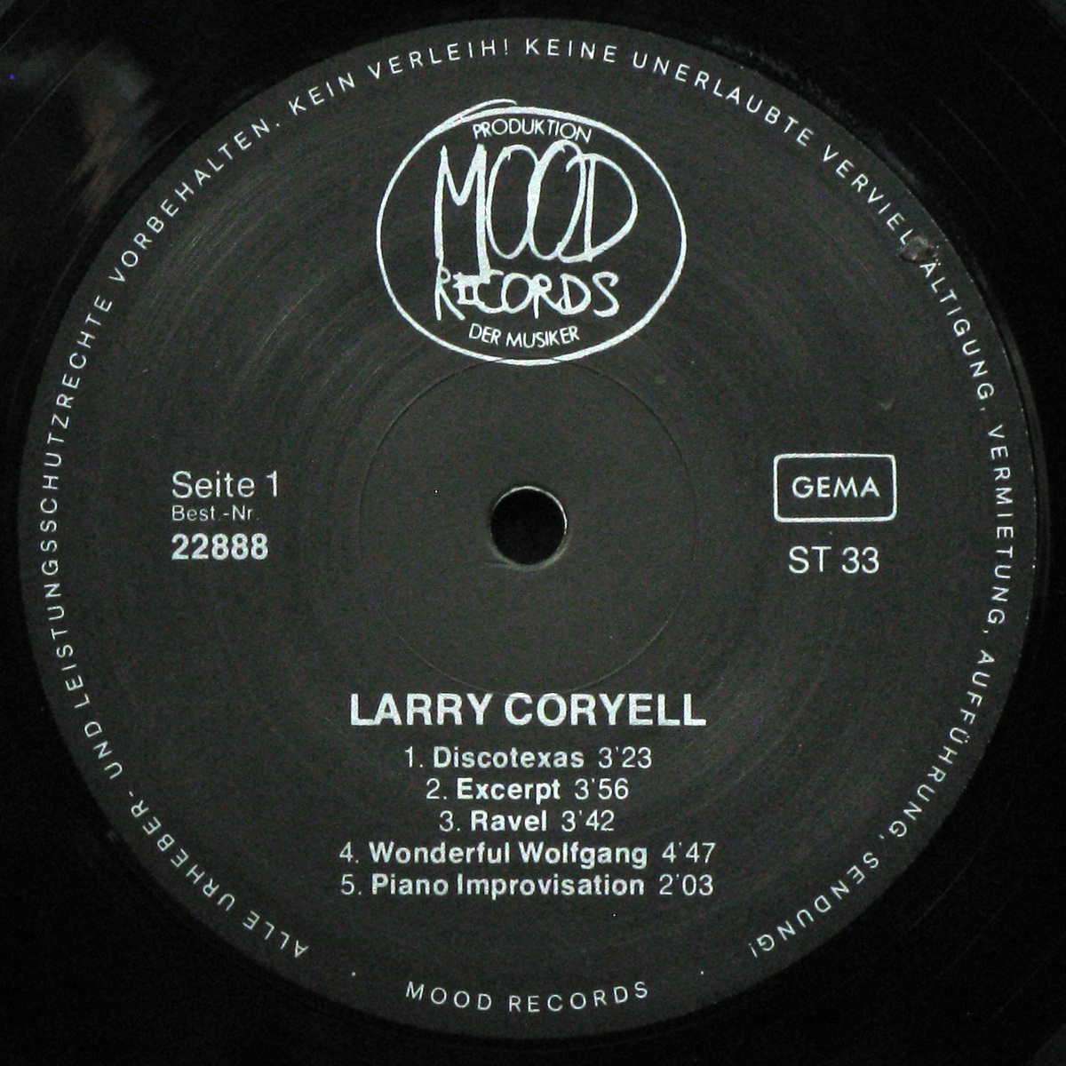 LP Larry Coryell — Standing Ovation - Solo фото 2