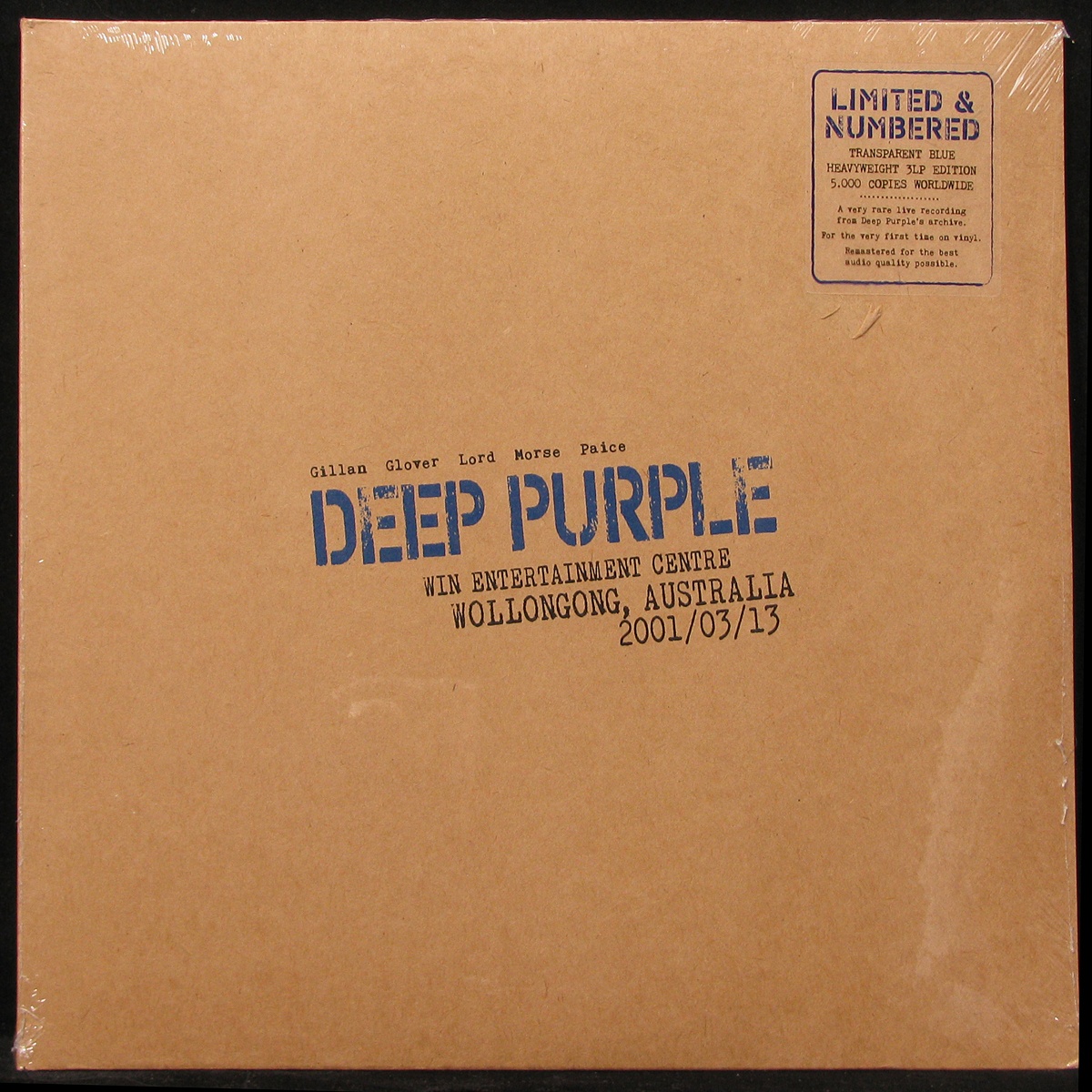 LP Deep Purple — Live In Wollongong 2001 (3LP, coloured vinyl) фото
