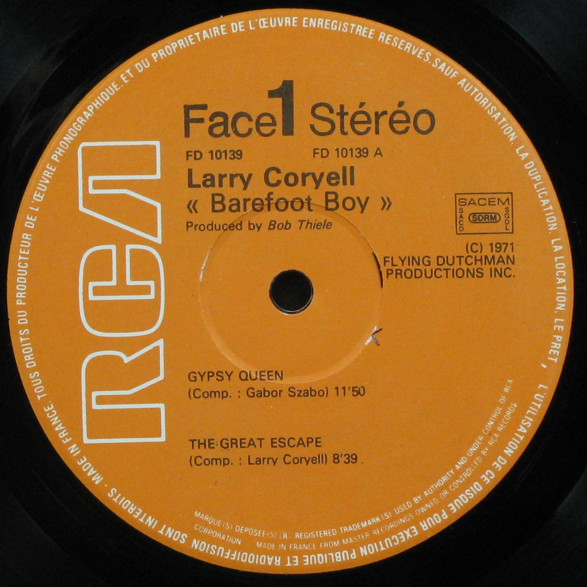 LP Larry Coryell — Barefoot Boy фото 2