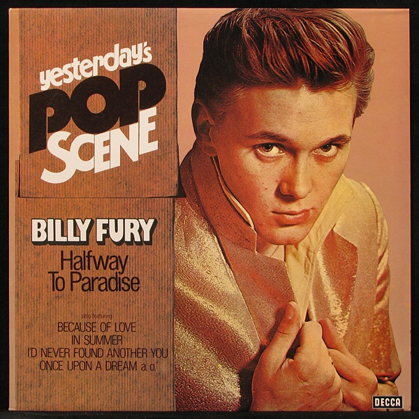 LP Billy Fury — Halfway To Paradise фото