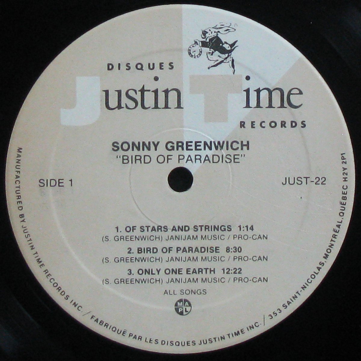LP Sonny Greenwich — Bird Of Paradise фото 2