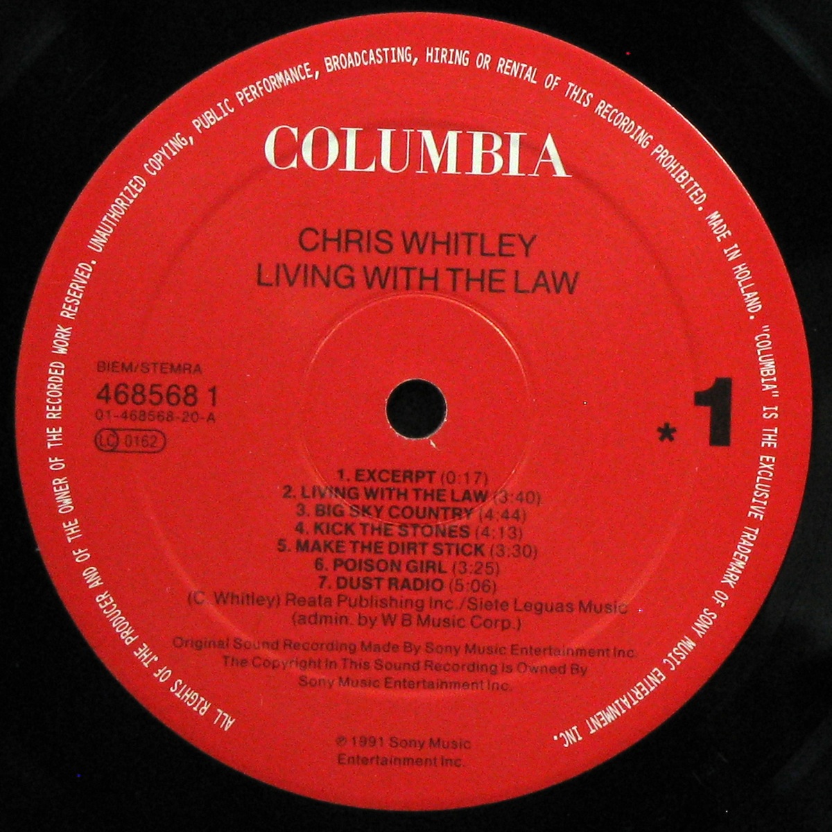 LP Chris Whitley — Living With The Law фото 3