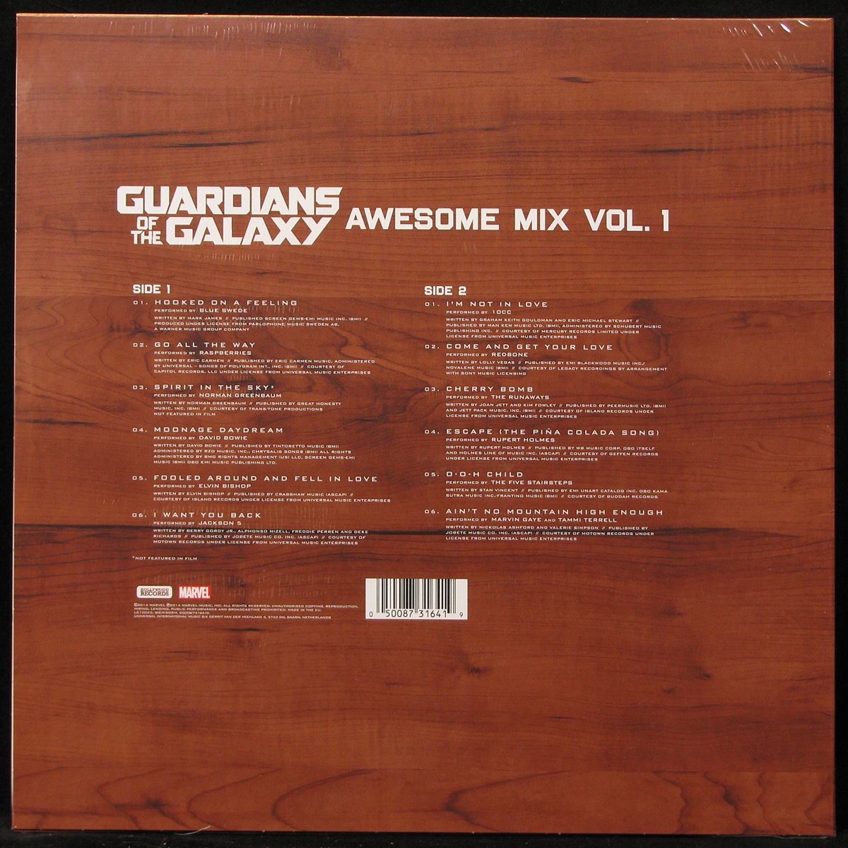 LP Soundtrack — Guardians Of The Galaxy Awesome Mix Vol.1 фото 2